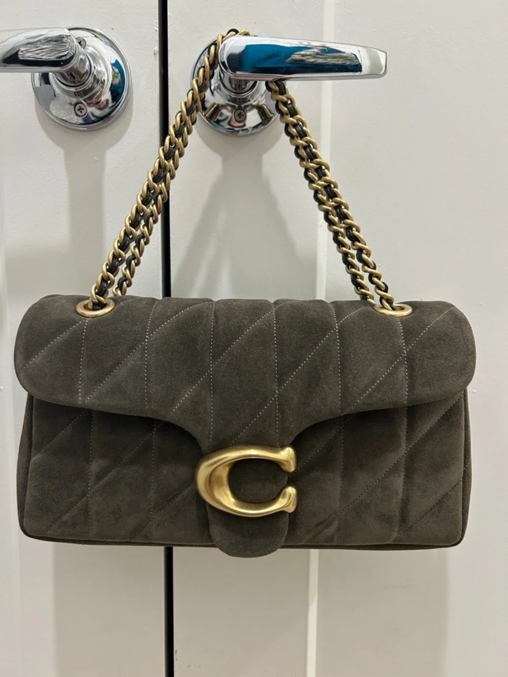 Coach (NWT) Tabby Shoulder Bag 26 With Quilting in Olive - Picture 1 of 17